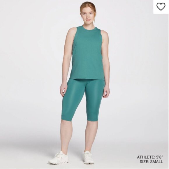 DSG Pants - Small, Medium - DSG - Momentum High Rise Crop Capri Pocket Leggings Green NEW